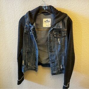 Hollister Jean Jacket Hoodie, Size S